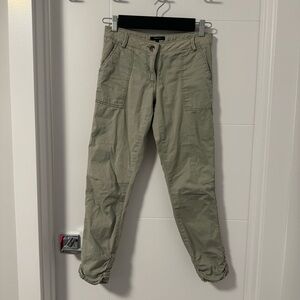 RW&Co Jogger Style Khakis with Ruching Detail